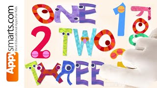 Endless Numbers One to Ten but with Endless Reader Learn to Spell Numbers App Demo for Kids [upl. by Lethia642]