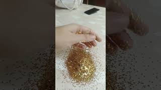 Everything glitters is not gold satisfying art diy artist resin [upl. by Alyks98]