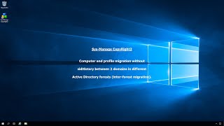 User Profile Migration Across Domains InterForest  No sidHistory [upl. by Trace]