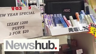 Laws made to reduce vaping prompt retailers to sell at reduced prices  Newshub [upl. by Yuri]