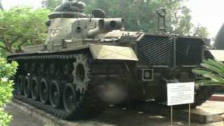 Guns tanks and aircraft from the Vietnam War  Da Nang Vietnam [upl. by Blunk7]