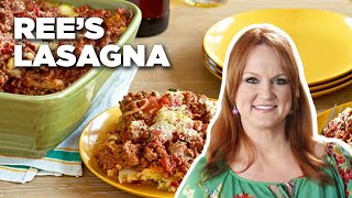 Rees Hearty Cowboy Friendly Lasagna  The Pioneer Woman  Food Network [upl. by Dlarrej]