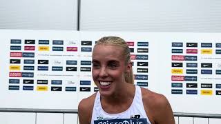 Keely Hodgkinson shares her thoughts on Athing Mu not making the US Olympic 800m team [upl. by Dona]