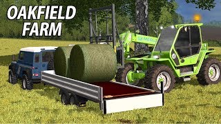 LOADING THE LAND ROVER  Farming Simulator 17  Oakfield Farm  Episode 17 [upl. by Cirdes]