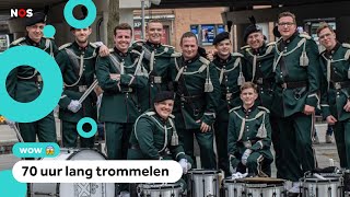 Record Deze trommelaars trommelden 70 uur lang [upl. by Glassman]