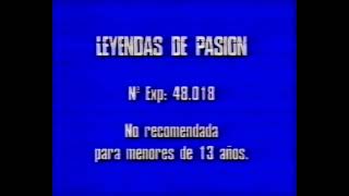 LEYENDAS DE PASIÓN 1994  Inicio VHS España [upl. by Hastie]