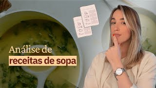 Análise de receitas de sopa [upl. by Wills]