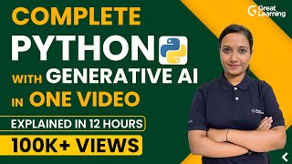 Python Tutorial with Gen AI for 2024  Python for Beginners  Python full course [upl. by Cheng]