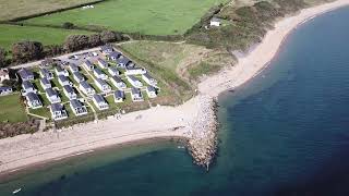 Creek Caravan Park Ringstead aerial view [upl. by Hahcim]