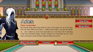 AQW ARLEN QUEST l SWORD AND SCROLL BADGE JOIN CLASSHALL [upl. by Nhojleahcim938]