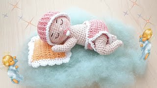 👶 BEBE DORMILON AMIGURUMIS RECIEN NACIDO  TUTORIAL PASO A PASO  PRIMERA PARTE  👶 [upl. by Anot216]