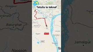 tetulia to teknaf travel 🚙🌍 teknaf tetulia travel tour world map maps tourvideo dhaka [upl. by Scuram]