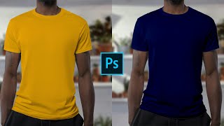 How to change tshirt color in photoshop tshirt color change in photoshop 2025 [upl. by Esnahc333]