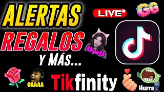 Como Poner ALERTAS por REGALOS en TIKTOK LIVE STUDIO  Tikfinity Tutorial completo chat de voz [upl. by Palma]