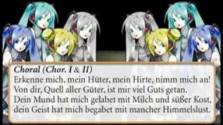 No14 17 BWV244 BACH Matthew Passion PetrusampJesus 初音ミク 【バッハ】マタイ受難曲 [upl. by Lienahs]