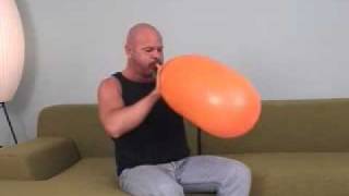 Orange Airship Balloon Blow 2 Burst [upl. by Forsta]