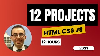 HTML CSS JavaScript projects for beginners 2024  12 js projects with source code [upl. by Marasco733]