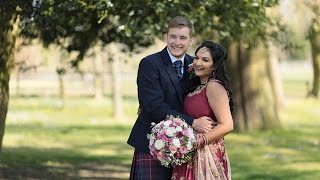 Carlowrie Castle wedding video highlights edit  Amrita and Ryan [upl. by Photina993]