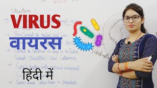 Virus in hindi  What is a virus  Introduction to viruses  structure and symmetry of virus [upl. by Sekoorb]