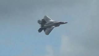 F22 Raptor Demonstration Team Minimum Radius Turn Dayton Airshow 2023 [upl. by Meunier957]