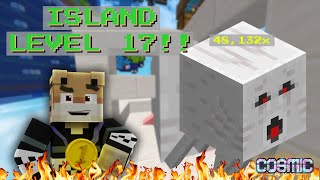 Unlocking GHAST SPAWNERS at Island Level 17  Cosmic Sky S2 E7 [upl. by Eolanda]