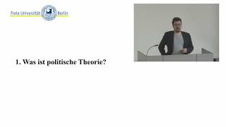 Was ist politische Theorie  Vorlesung 1 Moderne politische Theorie  Prof Ladwig [upl. by Coe]