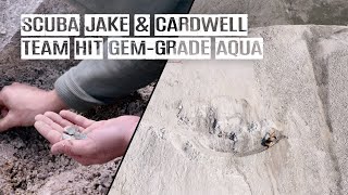 Treasure hunter Scuba Jake strikes gemgrade aquamarine with the Cardwell team on Mt Antero [upl. by Latsyk]