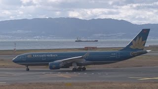 関西国際空港 Vietnam Airlines VNHVN Airbus A330200 VNA381 離陸 2017115 [upl. by Kyrstin32]