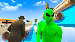 16Player Runners VS Runners  GTA V Online Funny Moments  JeromeACE [upl. by Hamimej]