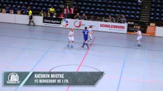 FC Bergedorf 85  TSV DUWO 08 Halbfinale Frauen Hallenmasters 2015  ELBKICKTV [upl. by Stefanie948]