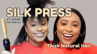 How To Silk Press Natural Hair AtHome  Detailed  Tutorial [upl. by Anividul7]