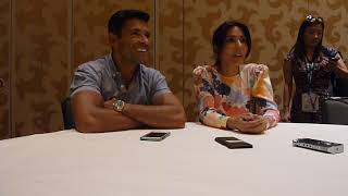 SDCC 2018 Riverdale Marisol Nichols Hermione Lodge and Mark Consuelos Hiram Lodge [upl. by Hak]