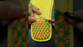 Handwoven slippers manual Needlework [upl. by Alon833]