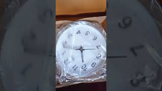 Silver White Clock below 150 at flipkart trendingflipkartyoutubeshorts homedecor budgetfriendly [upl. by Euginom]