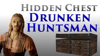 Skyrim Hidden Chest Under The Drunken Huntsman [upl. by Tychon376]