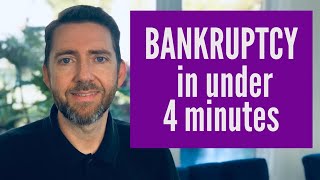 Everything About Bankruptcy In 4 Minutes [upl. by Eidahs923]