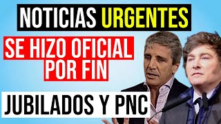 💥CONFIRMADO POR MILEI ✅Importantes Noticias para los Jubilados y PNC de Anses [upl. by Haron368]