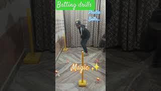 Ghar ko hi nets banana hai ab practice ke liye 😲😲 batting drills for beginners cricket shorts [upl. by Nimrak817]