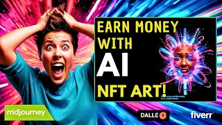 Generate NFT Art with MidJourney amp DALLE3 to Earn Money on Fiverr [upl. by Atteniuq]