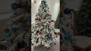 2024 christmas Do you like to Decorate Flocked Christmas Tree  Yes christmastree decor xmas [upl. by Mackoff994]