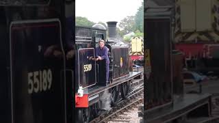 Caledonian 55189 joining in the birthday celebrations shorts steam steamtrain railway train [upl. by Seamus944]