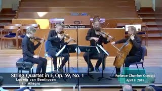 Danish String Quartet Beethoven’s String Quartet in F Op 59 No 1 [upl. by Alrac]