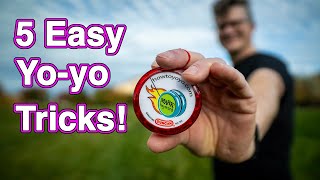 5 Easy Yoyo Tricks [upl. by Ordep]