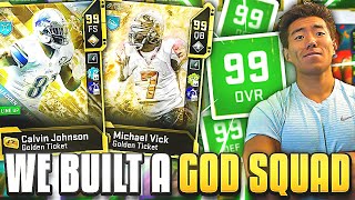 WE CREATED A GOD SQUAD ALL 99 OVERALLS Madden 20 Ultimate Team [upl. by Clerk]