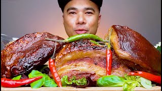 PISNGI NG BABOY  CRISPY LECHON PORK JOWL  ENGLISH SUBTITLE  MUKBANG ASMR  PIGS CHEEK  YOBAB [upl. by Alvera74]