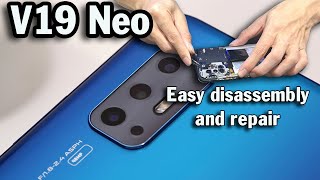 How to replace the vivo V19 Neo screen quickly How to remove the vivo V19 Neo back cover [upl. by Yasui629]