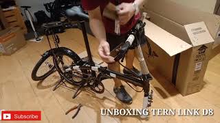 UNBOXING TERN LINK D8  TERN LINK D8 FOLDING BIKE [upl. by Yorker]