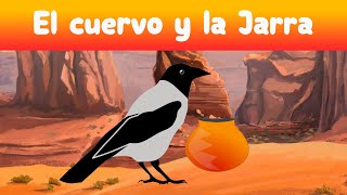 Cuento infantil para Dormir a los Niños FELIZMENTE El Cuervo y la Jarra [upl. by Aicnelav]