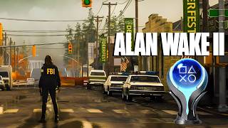 ALAN WAKE II amp All DLCs  100 Platinum Walkthrough No Commentary [upl. by Norret]