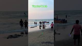 Vagator Beach Goa  goa travel shortsfeed shorts love trending beach [upl. by Anivel]